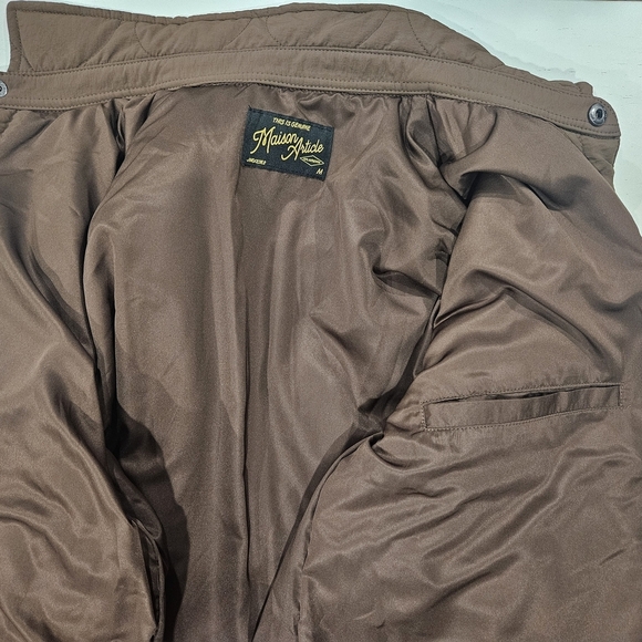 Maison Article Mens Brown Quilted Jacket. Medium. Casual Streetwear - Picture 7 of 10